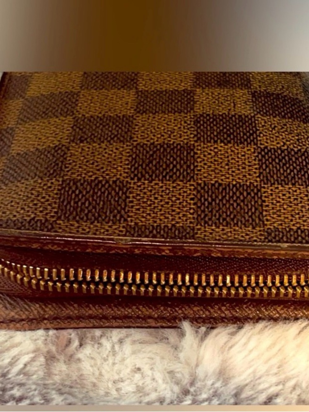 Louis Vuitton Brown Damier Ebene Zip Wallet - Picture 7 of 16